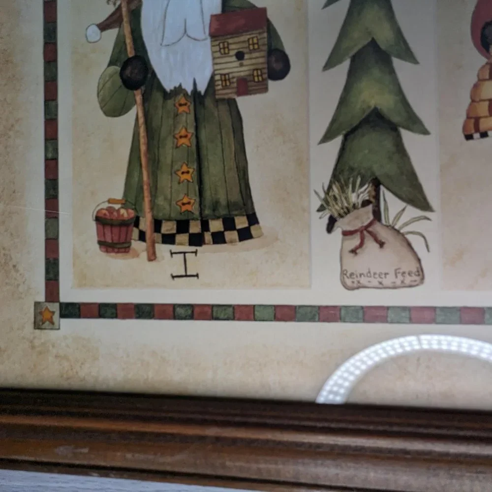 Jo Moulton Framed Christmas Print Santa I Believe